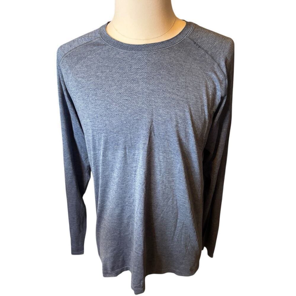 Lululemon Metal Vent Tech Long Sleeve Shirt Blue XL Performance Running Tagless
